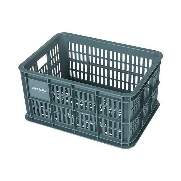 Fahrradkasten Basil Crate S 29x39,5x21cm, grün, Kunststoff, 25ltr