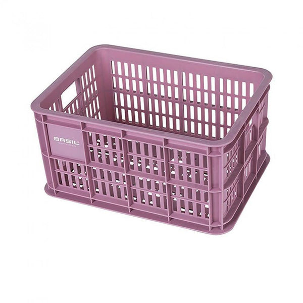 Fahrradkasten Basil Crate S 29x39,5x21cm, rosa, Kunststoff, 25ltr