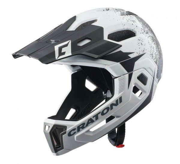 Cratoni Helm C-Maniad 2.0 MX MTB weiß schwarz matt L/XL 58 bis 61cm