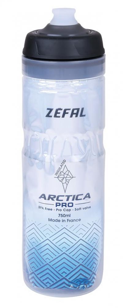 Zefal Trinkflasche Arctica Pro 75 750 ml 25oz Höhe 259mm silver blue Flasche