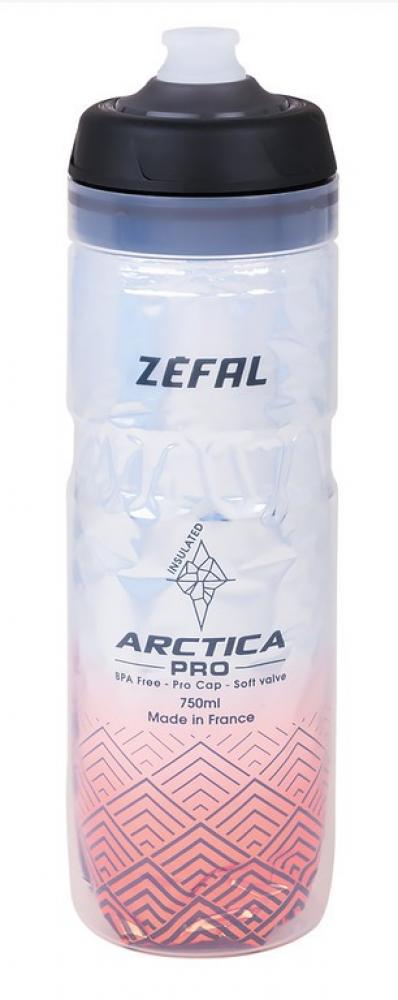 Zefal Trinkflasche Arctica Pro 75 750 ml 25oz Höhe 259mm silver red Flasche