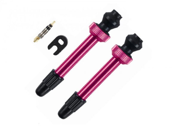 Barbieri Tubelessventil Alu SV 45mm pink VE 2 Stück