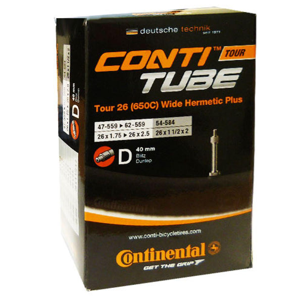 Continental Schlauch Conti 26x1.75-2.50" 47-62/559 D40, TOUR 26 wide Hermetic DV 40mm