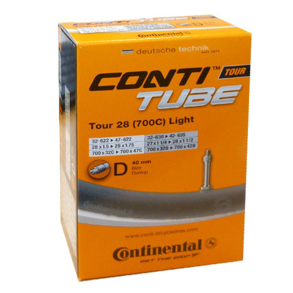 Continental Schlauch Conti 28x1.25-1.75" 32-47/622-642 TOUR 28 Light DV 40mm