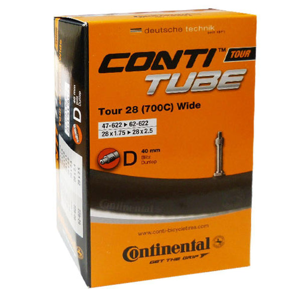 Continental Schlauch Conti 28x1.75-2.40" 47-62/622 D40, TOUR 28 wide DV 40mm