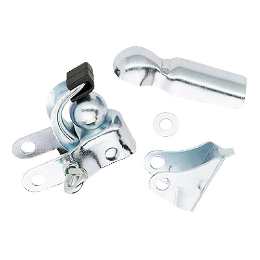 Point Fahrrad-Anhängerkupplung, silber, Metall, inkl. Stützbock, zur Rahmenmontage, kompatibel mit Sattelklemmbolzen und Hochdeichsel-Anhängern