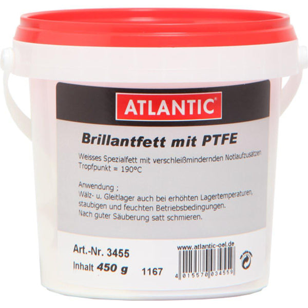 Atlantic Brillantfett mit PTFE Eimer 450g 3455