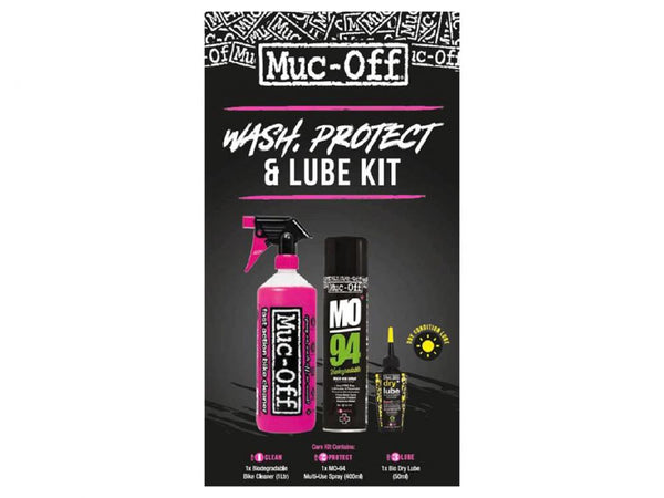 Muc Off Wash Protect Lube Kit Dry Lube Version black