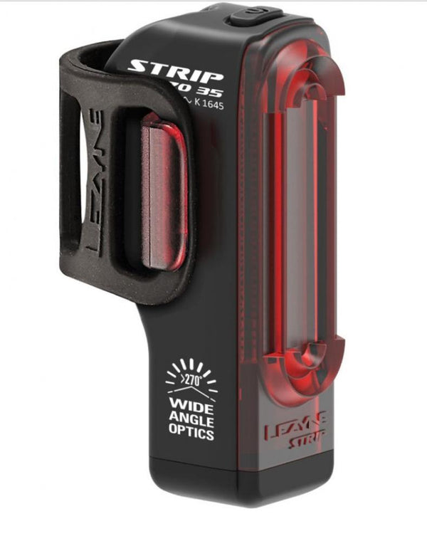 Lezyne Rückleuchte LED rot STRIP DRIVE StVZO 36 Lumen 1 Modus Akku schwarz