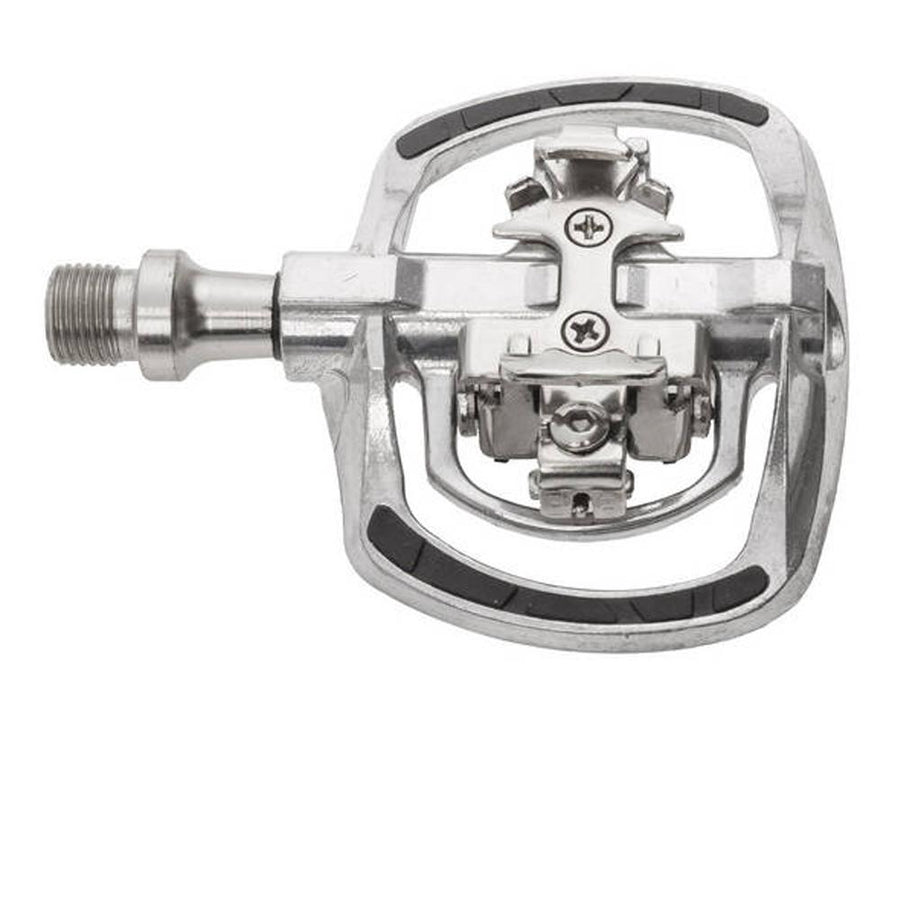 M-Wave Pedal Drag-T1 Klick silber, Shimano SPD
