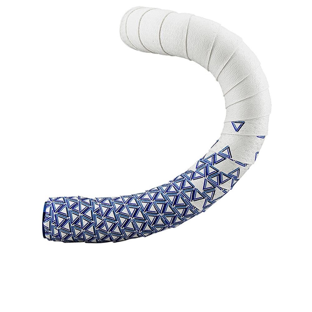 Deda Lenkerband Loop Gel weiß blau mit Alu Stopfen