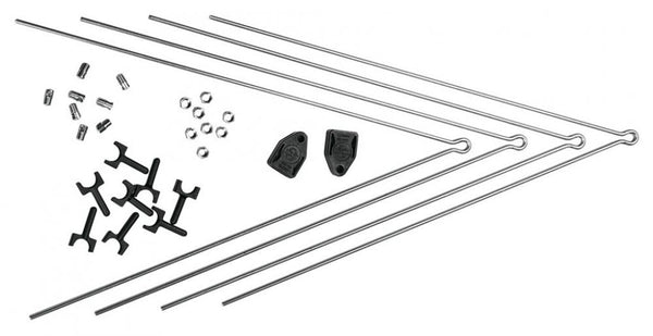 SKS V-Strebenpaar Secu Clip Chromoplastics vorne und hinten für Kunststoffbleche