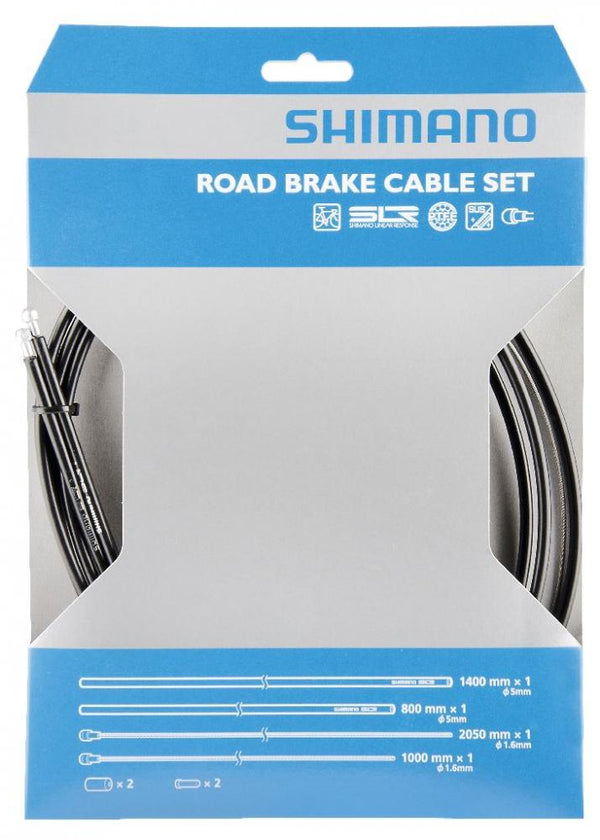 SHIMANO Bremszug-Set Road SIL-TEC beschichtet Bremszug-Set - Schwarz
