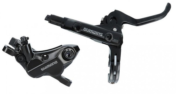 Shimano Scheibenbremsset MT501 (HR) 4-Kolben  schwarz Bremsgriff BL-MT501 Bremssattel BR-MT520 Post