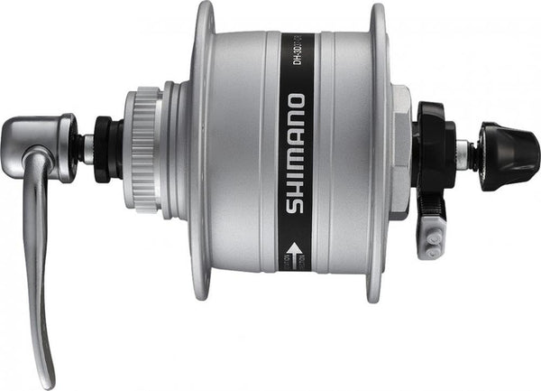 Shimano VR-Nabendynamo ADH3D373W 100mm 36 Loch silber Centerlock SNSP