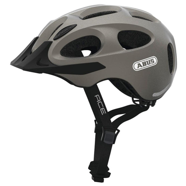 Abus Helm I Ace metallic silver L 56 bis 61cm