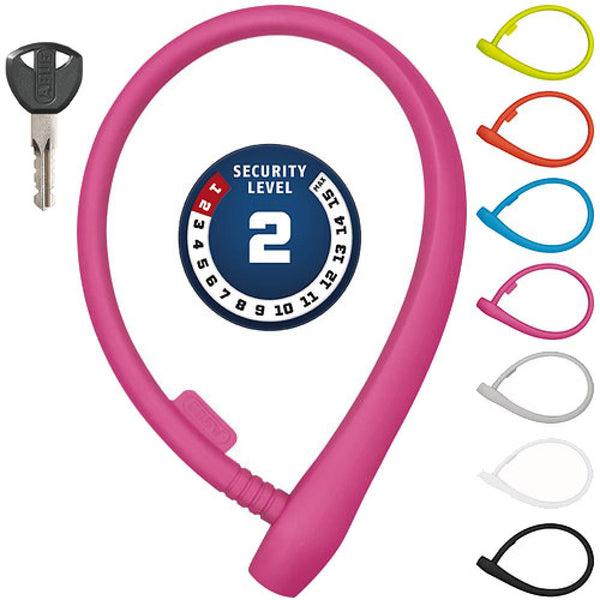 Abus Kabelschloss uGrip Cable 560 L 65 cm D 8 mm rosa