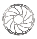 Silberne XLC Bremsscheibe BR-X114 203mm 1,8mm für Rohloff HR-Nabe 4-Loch