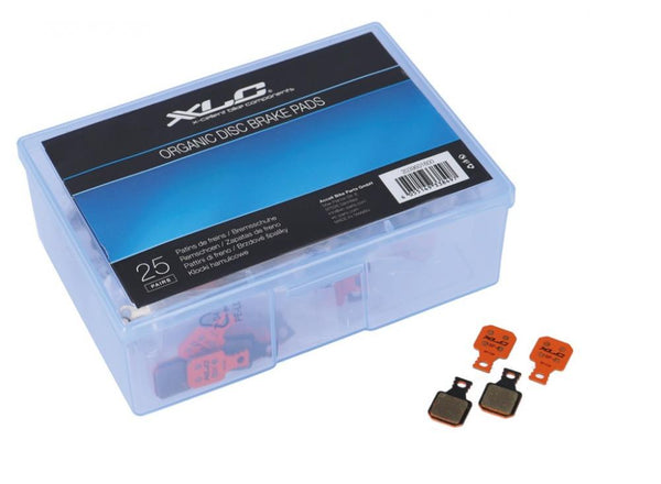 XLC Scheibenbremsbeläge Shimano Saint Werkstattbox mit 25 Set organisch