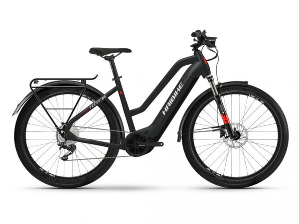 Haibike Trekking 6 Mid i630Wh 10-G Deore YSTM Matte_Blk_Red_Reflex RH:S