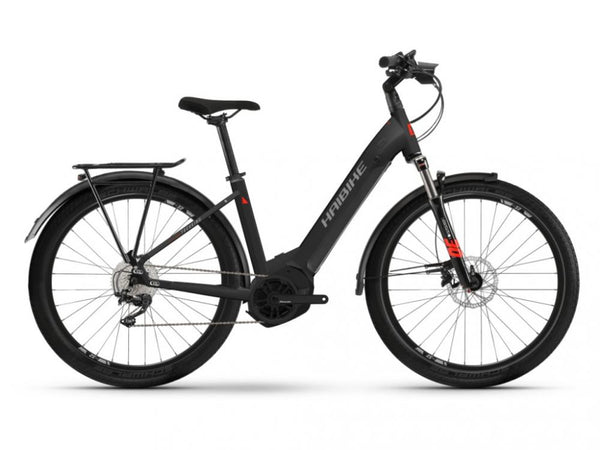 Haibike Trekking 6 Low i630Wh 10-G Deore YSTM Matte_Blk_Red_Reflex RH:S