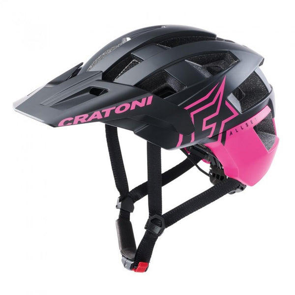 Cratoni Helm AllSet Pro MTB schwarz pink matt S/M 54 bis 58cm