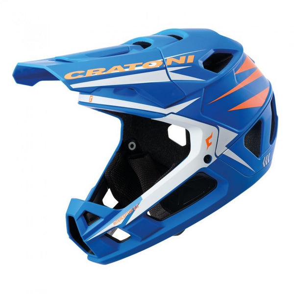 Cratoni Helm Interceptor 2.0 blau neonorange matt S/M 54 bis 58cm