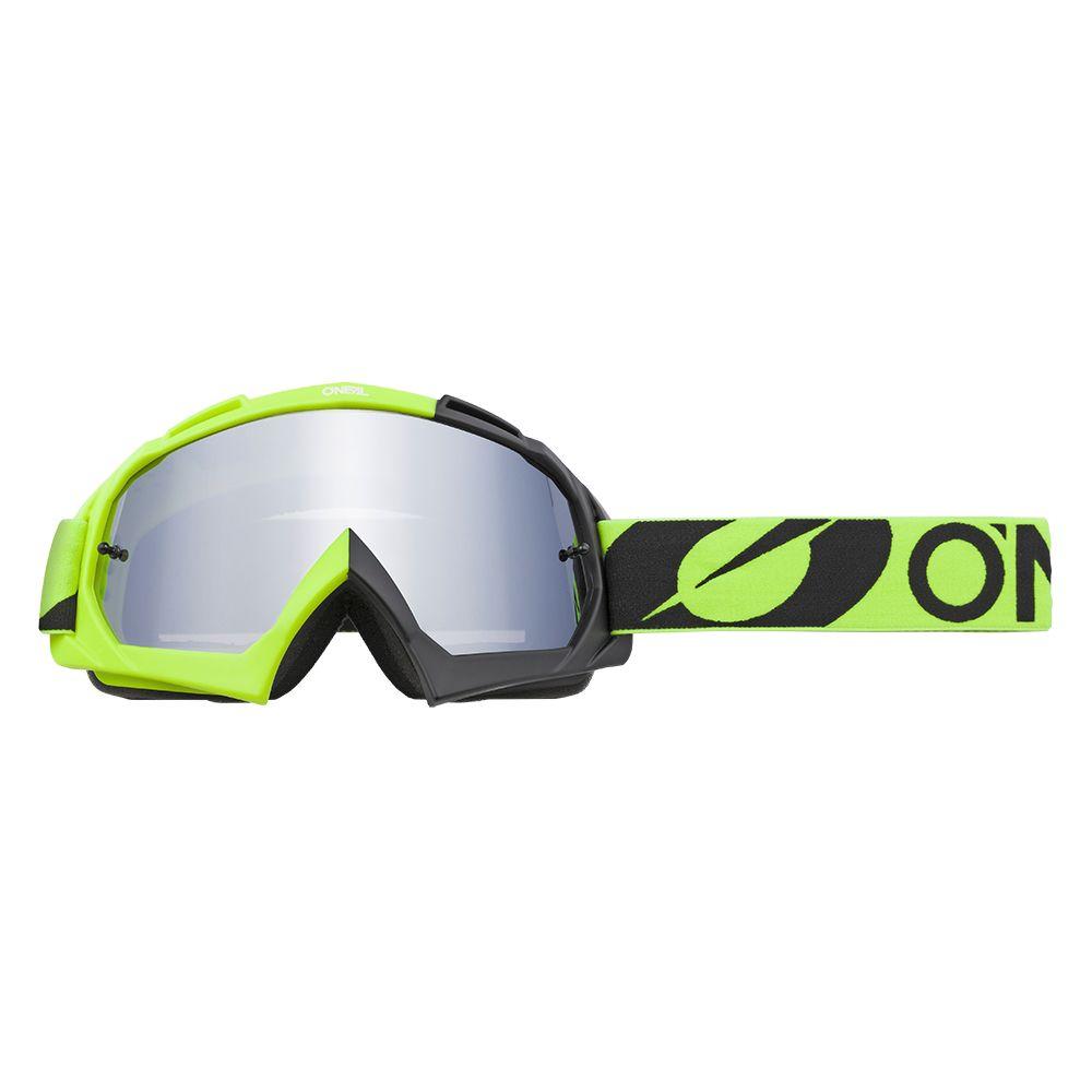 O´NEAL Brille B-10 Goggle TWOFACE black neon yellow silver mirror