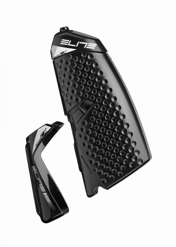 Elite Flasche Flachenhalter CRONO CX KIT schwarz weiße Grafik 500 ml Material Carbon