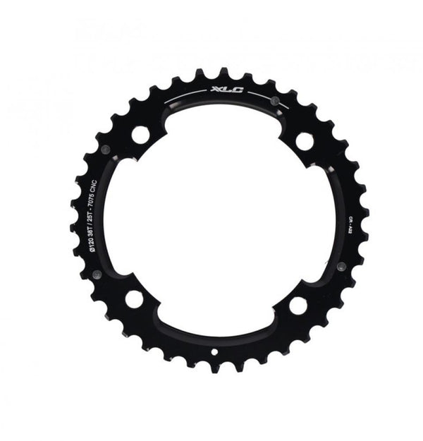 XLC Kettenblatt CR-A22 Sram 2x10 speed Ø120mm 38 Zähne