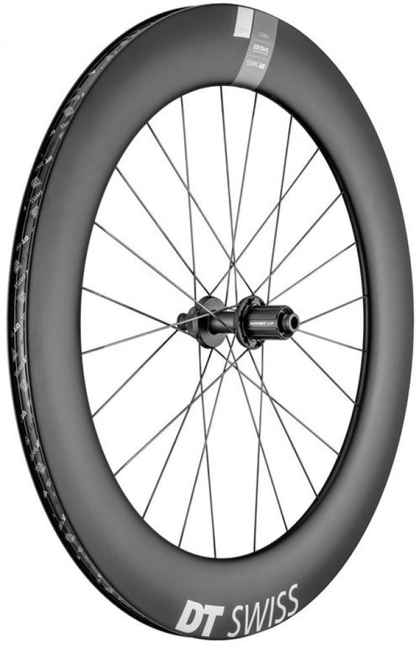 DT SWISS Laufrad (Hinterrad) ARC 1400 Dicut 80 DB 28/20 Carbon, sw, CL, 142/12 TA, Shimano