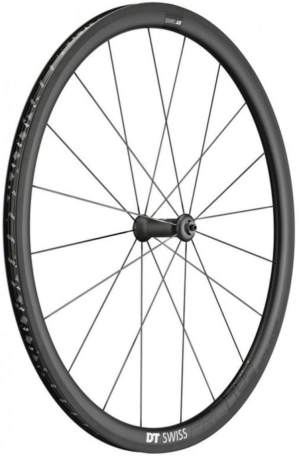 DT SWISS Laufrad (Vorderrad) PRC 1400 Spline 35 Carbon, schwarz, 100/5mm QR