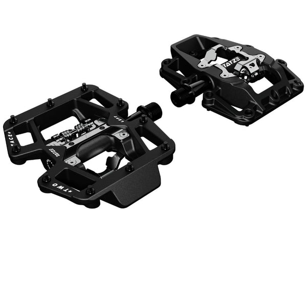 Tatze Pedal MTB TWO-FACE Composite Plattform/SPD schwarz 10 Pins