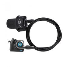 SunRace TSSP5-HP 5-Gang Drehgriffschalter mit Klickbox, kompatibel mit SRAM P5 Nabenschaltung, inklusive 2100 mm Innenzug und 1700 mm Außenhülle, schwarz