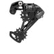 SunRace RDMS100 10-fach Medium-Cage MTB/Trekking Schaltwerk, Aluminium/Stahl, Kettenstabilisator, 11-51 Zähne