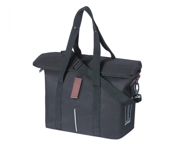 Basil City Fahrradhandtasche schwarz KF-Hook Größe 27x39x15 8 bis 11l