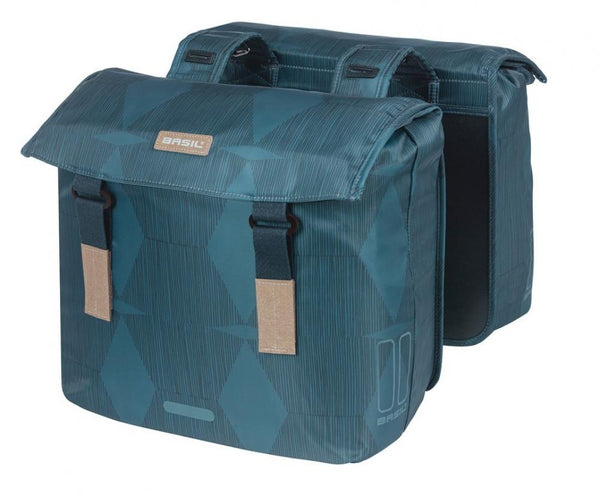 Basil Doppelpacktasche Elegance estate blue Größe 40x38x16 cm 40 bis 49l