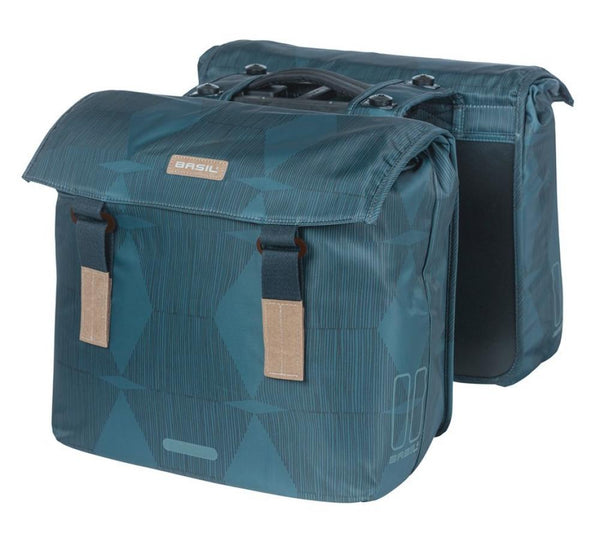 Basil Doppelpacktasche MIK Elegance estate blue Größe 16x42x38cm 40 bis 49l