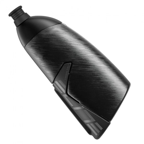 Elite Trinkflasche und Halter Crono CX 500ml schwarz Carbonhalter Aerobottle