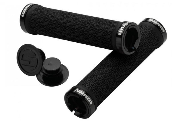 Sram Griffe Locking schwarz, mit Double Clamps & End Plugs