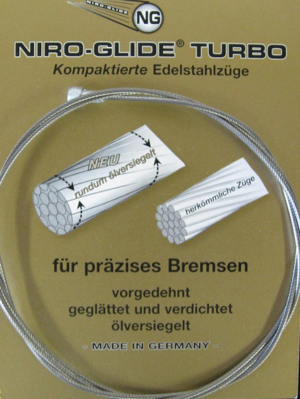 Diverse Bremsinnenzug-Edelstahl mit Birnennippel 3000mm, Ø 1,5mm, einzelverpackt