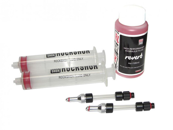 RockShox Entlüftungskit Reverb Bleed-kit Standard für absenkbare Sattelstütze + 120ml Öl