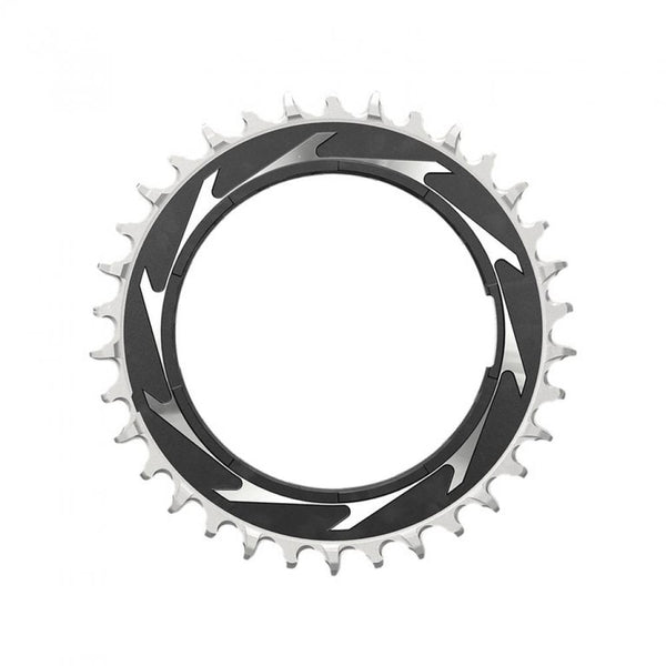 SRAM Kettenblatt T-Type,12-f, XXSL Eagle 38 Zähne,D1, Alu, TM 0mm Offset, sw/silb