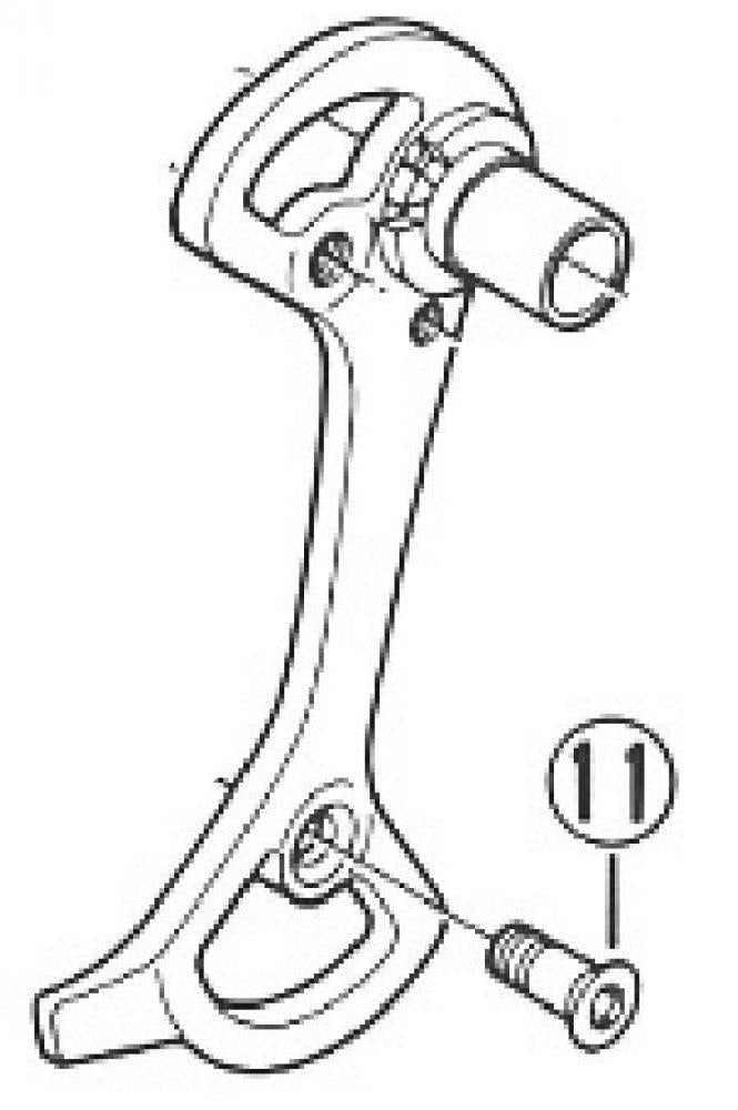 SHIMANO Schaltrollenschraube für RD-M950/951/952/970/RD-7700/5500 Befestigungsschraube