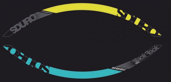 Felgen Dekor Yamaha 27,5" VE=2 Stück,2016 grau+gelb+cyan