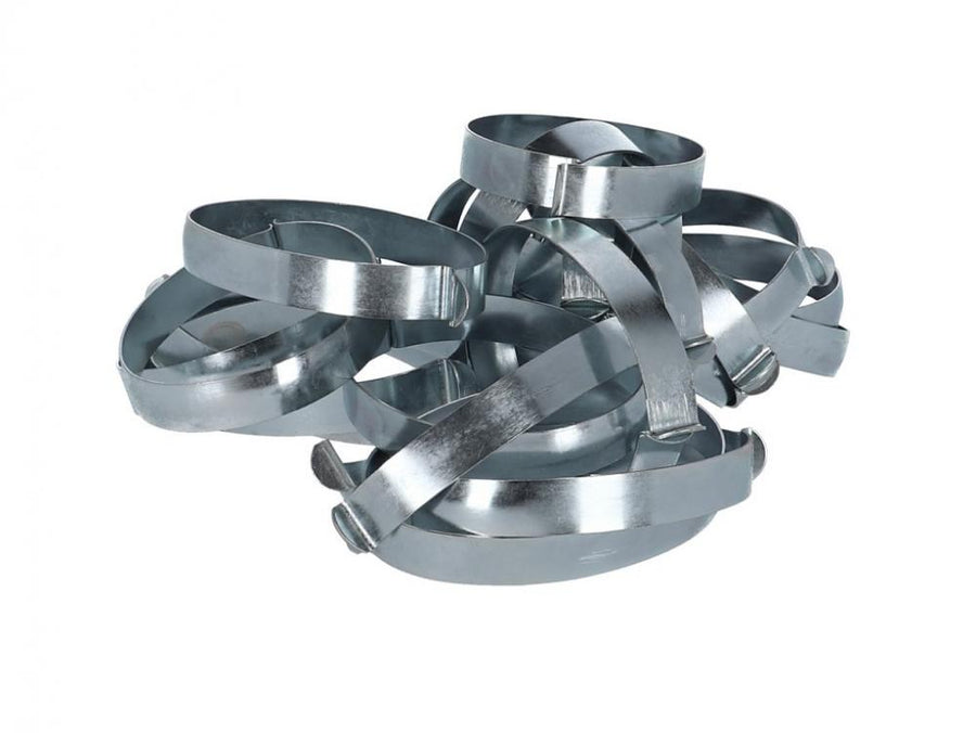 Hosenspanner oval Beutel 10 Paar, verzinkt, 12 mm breit