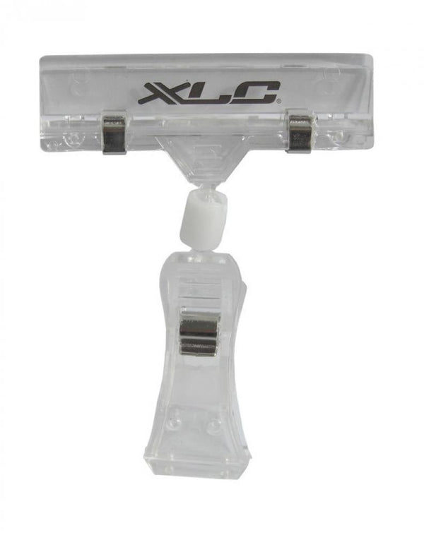 XLC Preisschildhalter mit doppelter Klemmung transparent Logo 10er pack