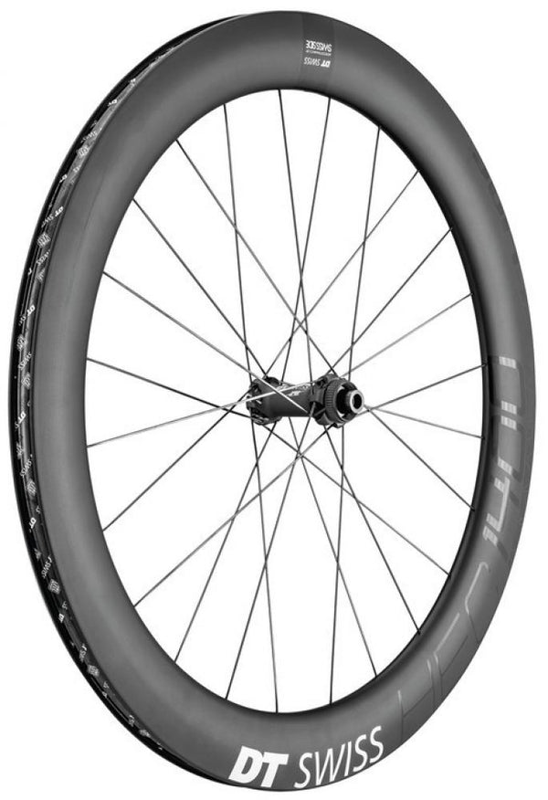 DT SWISS Laufrad (Vorderrad) HEC 1400 Spline DB 62 28/20 Carbon, sz, CL, 110/12mm TA Boost