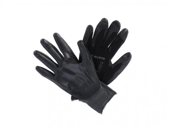 Diverse Handschuhe Würth Soft PU Beschichtung 9 schwarz Packung mit Inhalt 6 Paar