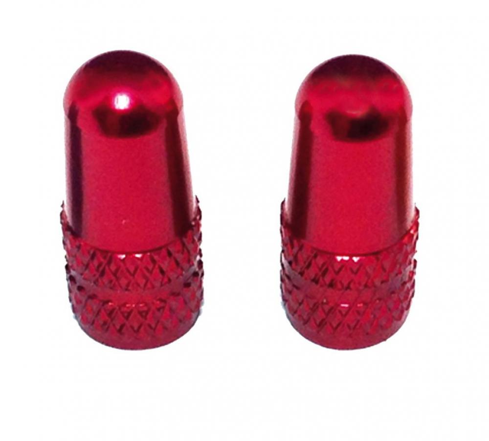 Ventilkappen für SV-Ventil Alu paarweise rot